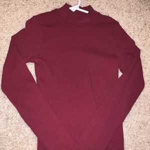 Maroon Hollister long sleeve